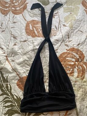 Black Halter Top